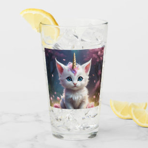 Copo De Pint "Sparkle Paws: O Encantador Unicórnio Gatinho"