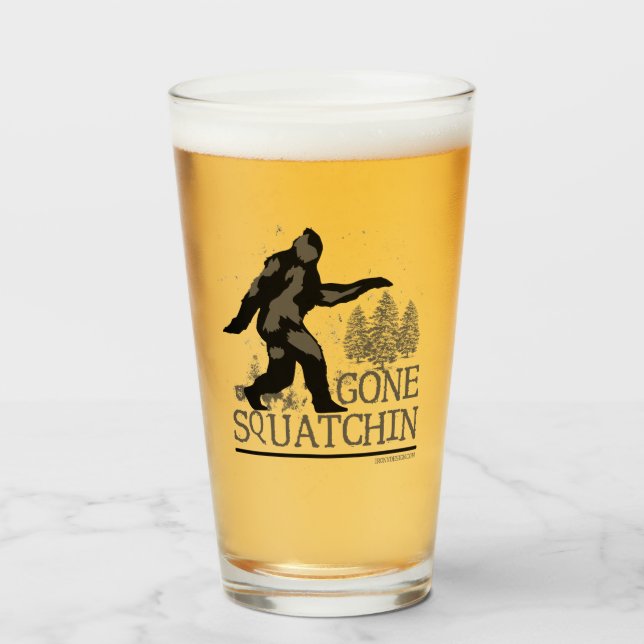 Copo De Pint Squatchin ido (Frente (Preenchido))