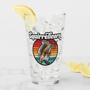 Copo De Pint Squirrelicorn - engraçado, esquilo vintage unicorn