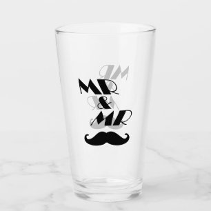 Copo De Pint Sr. e Sra. Mustache