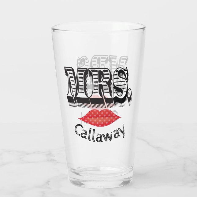 Copo De Pint Sra. Sempre Direita, Noiva Engraçado (Verso)