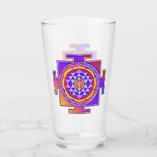 Copo De Pint Sri Yantra - Símbolo hinduísmo Design 1