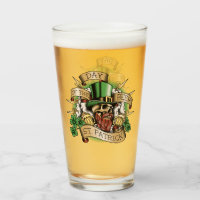 St. Patrick, Dia da Cerveja, Caveira, Leprechaun,