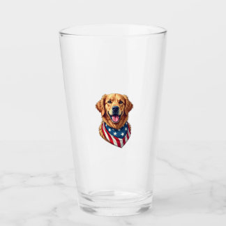 Copo De Pint Star Spangled Golden Retriever Vintage Tee 4