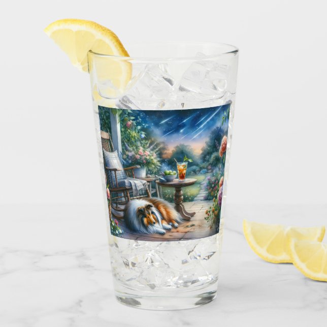 Copo De Pint Starlit Garden Porch Sheltie Dream (Gelo frontal)