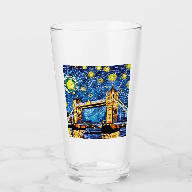 Copo De Pint Starry Starry Night London Inglaterra (Frente)