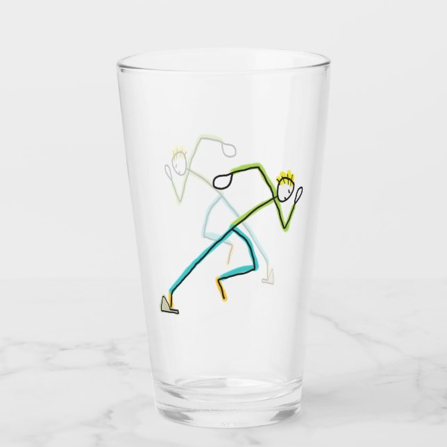 Copo De Pint Stickman Corredor (Frente)