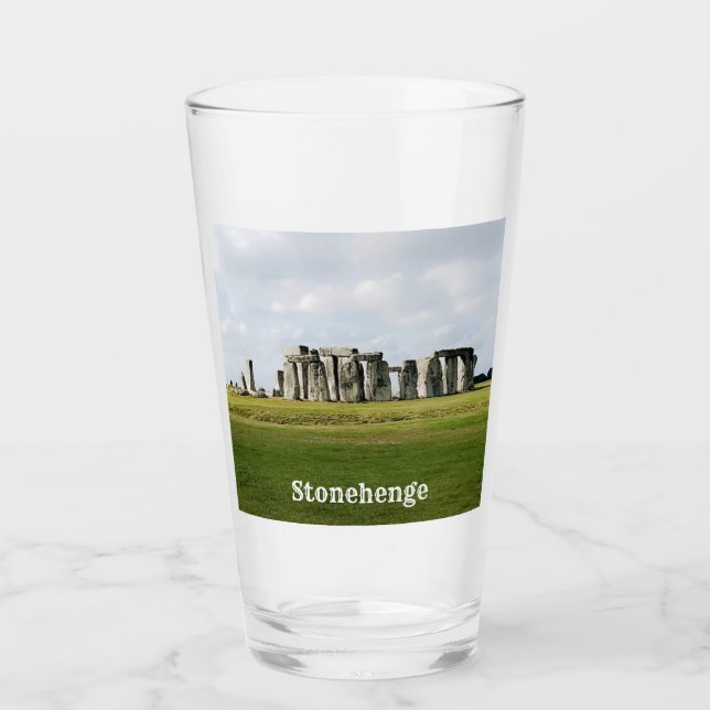 Copo De Pint Stonehenge England Souvenir Drinking Glass (Frente)