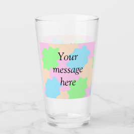 Copo De Pint Sua mensagem aqui adicionar texto nome boho colori