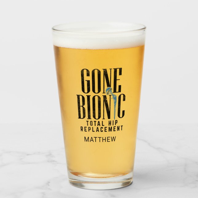 Copo De Pint Substituição Bionica De Hip Obtenha-Se Bem Em Brev (Frente (Preenchido))