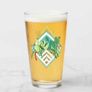 Copo De Pint Suculentes Geométricos Modernos e Plantador de Cac