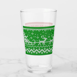 Copo De Pint Suéter nojento, trenó e renas do Papai Noel