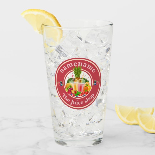 Copo De Pint Sumo de Suco com Calor Suavização de fruta compro  (Gelo frontal)