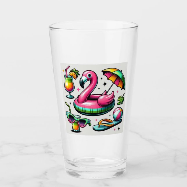 Copo De Pint Sun Splash Summer Piscina Party (Frente)