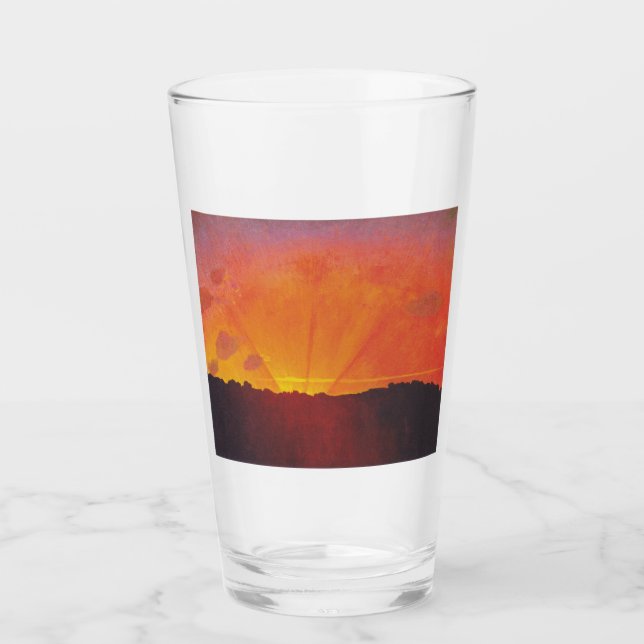 Copo De Pint Sunset, Orange Sky (por Félix Vallotton) (Frente)