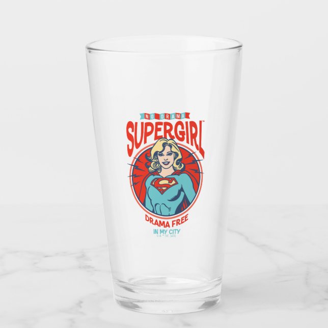 Copo De Pint Supergirl Drama Livre Em Minha Cidade (Frente)
