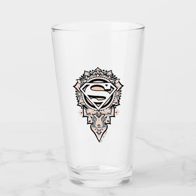 Copo De Pint Supergirl Mandala Graphic (Frente)