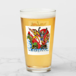 Copo De Pint Superheróis DiveHeart Pint Glass