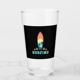 Copo De Pint Surfe E Flor