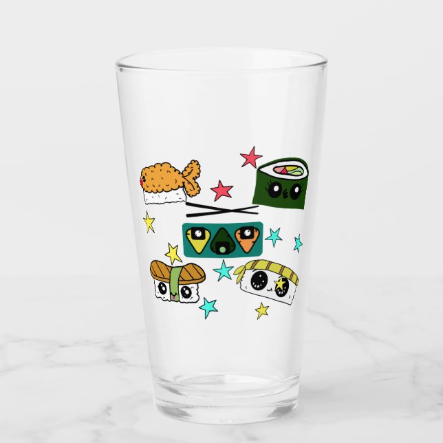 Copo De Pint Sushi Fest Glass Tumblers (Frente)