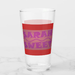 Copo De Pint Sweet Sarah colore rosa quente e laranja queimado