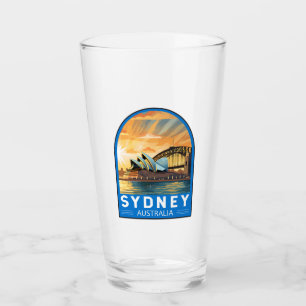 Copo De Pint Sydney Austrália Viagem Art Vintage