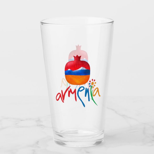 Copo De Pint Taça de vidro Armênia (Frente)