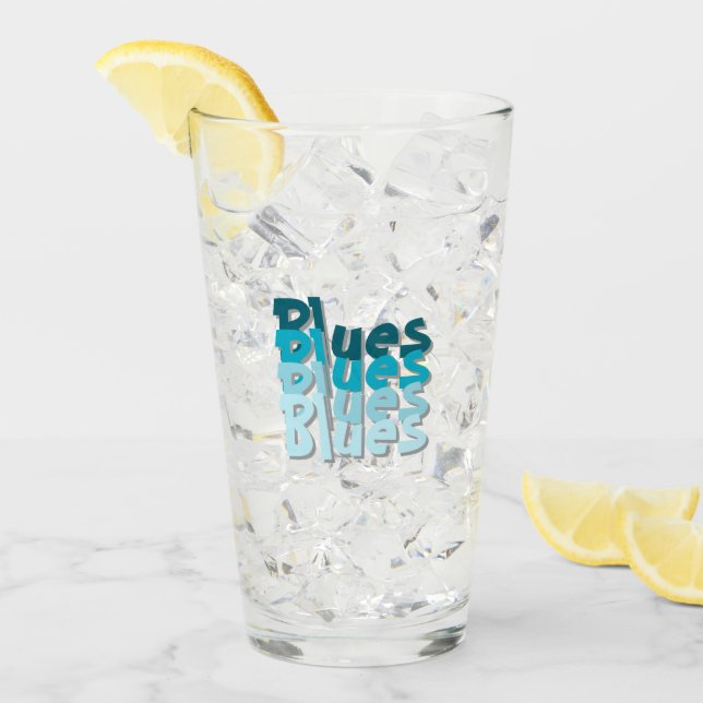 Copo De Pint Taça de vidro Blues (Gelo frontal)