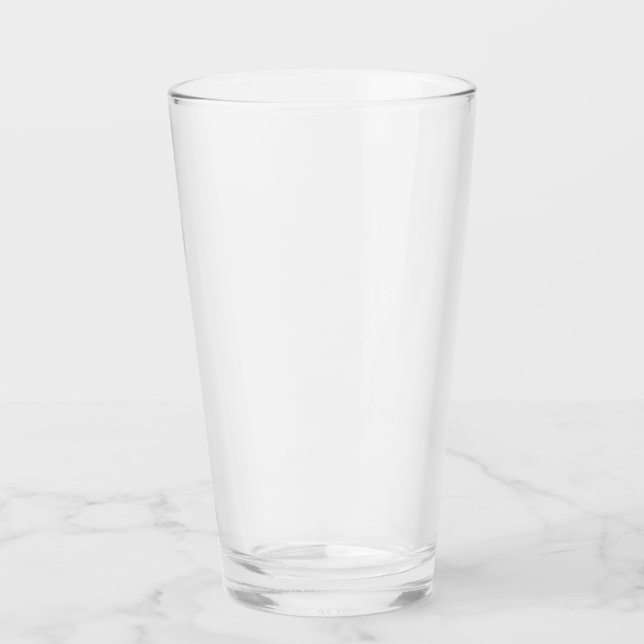 Copo De Pint Taça de vidro de 16 oz, simples (Frente)