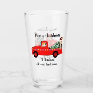 Copo De Pint Taça de Vidro de Gatos de Natal