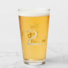 Copo De Pint Taça de vidro personalizada "Fed2Founder"