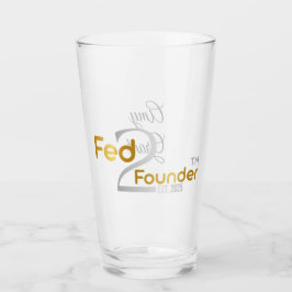 Copo De Pint Taça de vidro personalizada "Fed2Founder"
