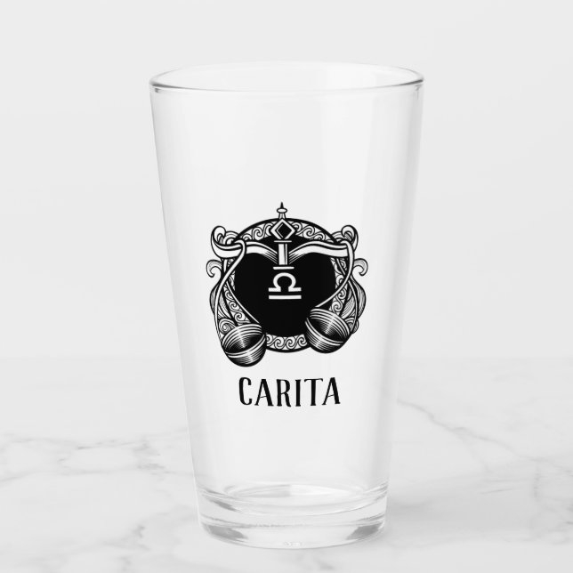 Copo De Pint Taça de Vidro Personalizada Libra (Frente)