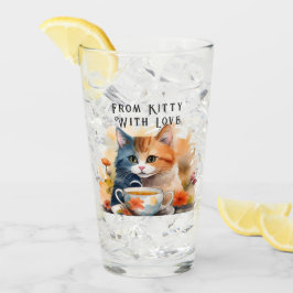 Copo De Pint Taça de vidro - Presente do Gatinho