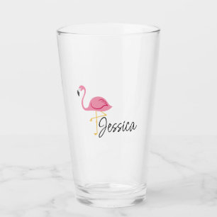 Copo De Pint Taça Flamingo de Partido Rosa