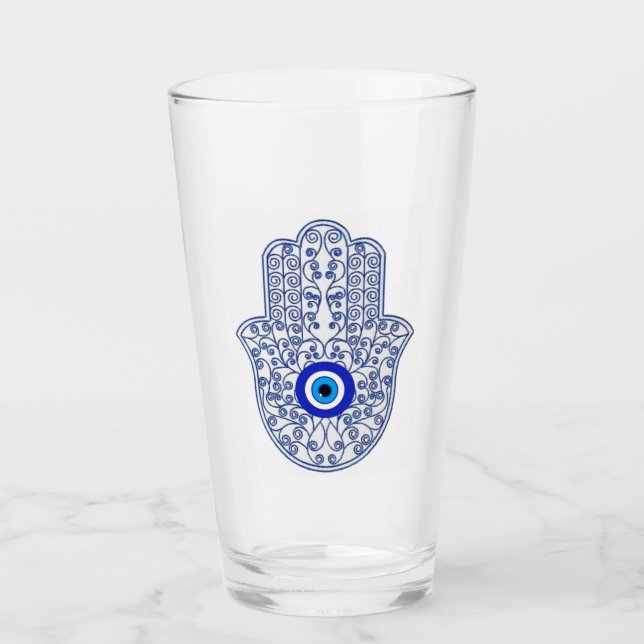 Copo De Pint Taça Hamsa Glass (Frente)