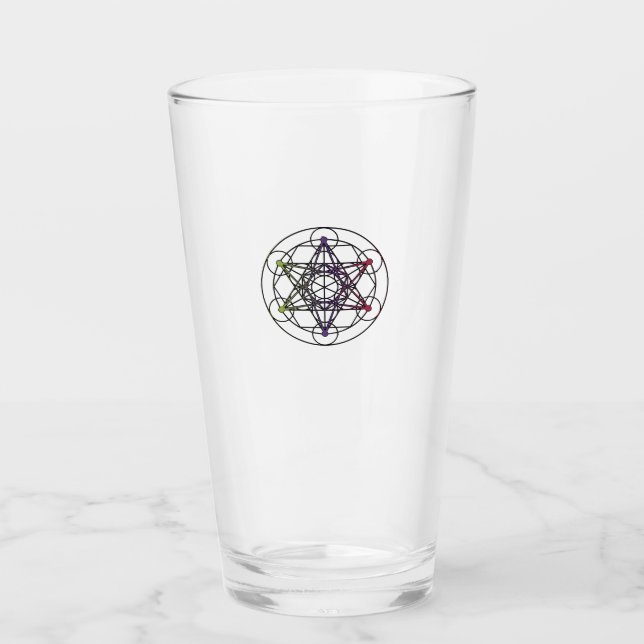 Copo De Pint Taça Metatron Cube (Frente)