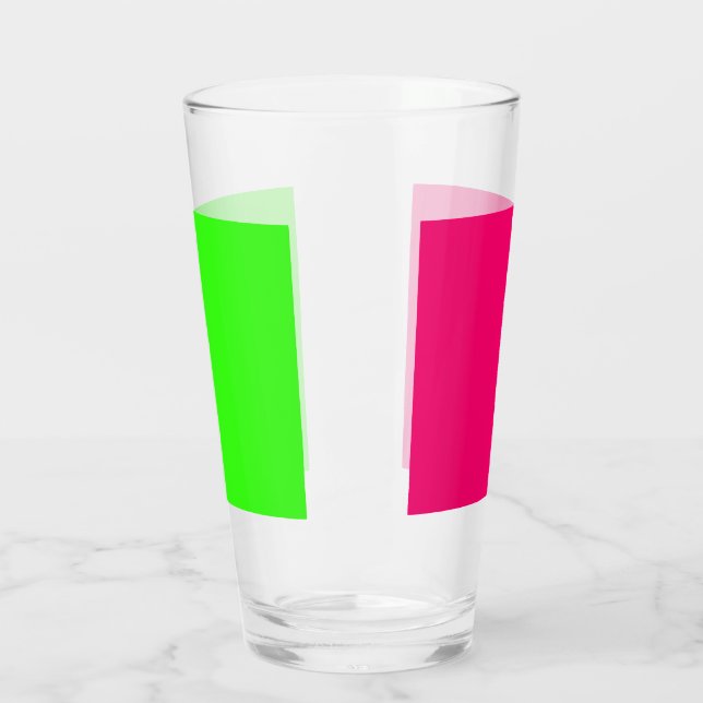 Copo De Pint Taça Neon Green & Pint Glass - Personalizável (Esquerda)