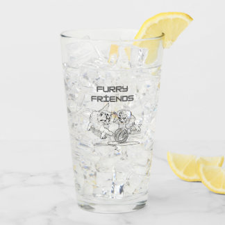 Copo De Pint Tango de Thread Jogador - Dois Gatinhos na Camisa 