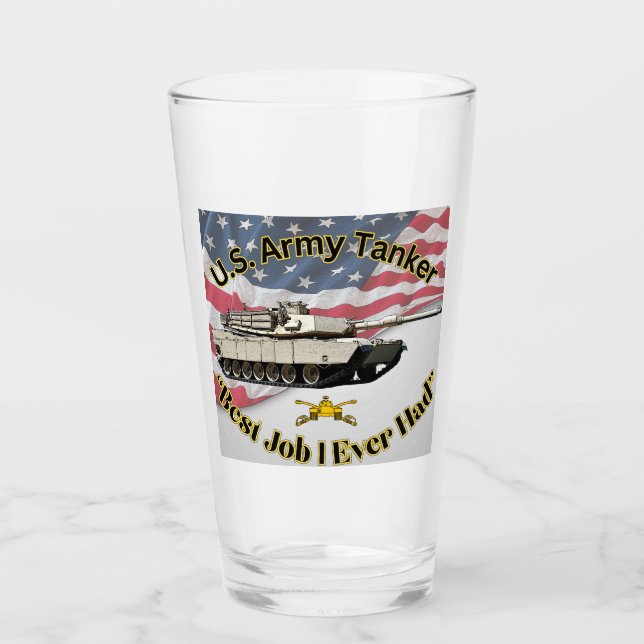 Copo De Pint Tanqueiro do Exército dos EUA "Melhor Trabalho que (Frente)