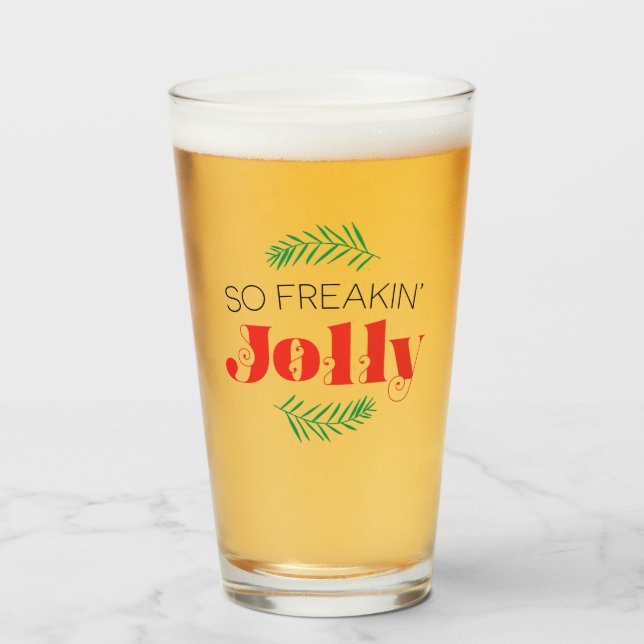 Copo De Pint Tão Freakin' Jolly (Frente (Preenchido))