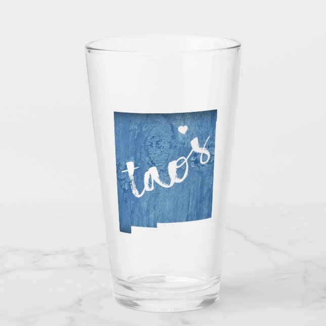 Copo De Pint Taos Novo México Madeira Grain (Frente)