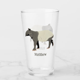 Copo De Pint Tapiro Malaio Personalizado Ilustrado