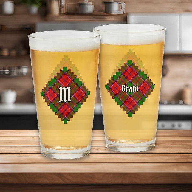 Copo De Pint Tartan do Clã Grant (Criador carregado)