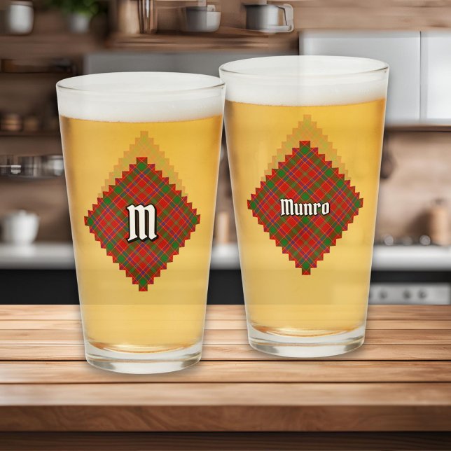 Copo De Pint Tartan do Clã Munro (Criador carregado)