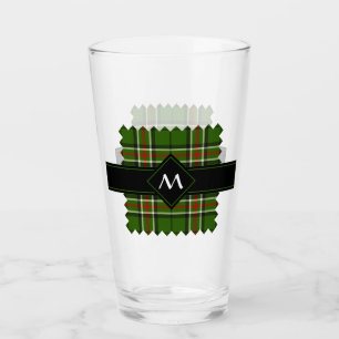 Copo De Pint Tartan verde, preto, vermelho e branco