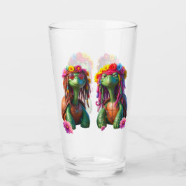 Copo De Pint Tartarugas Reggae – Vibrações da Ilha para Sempre.