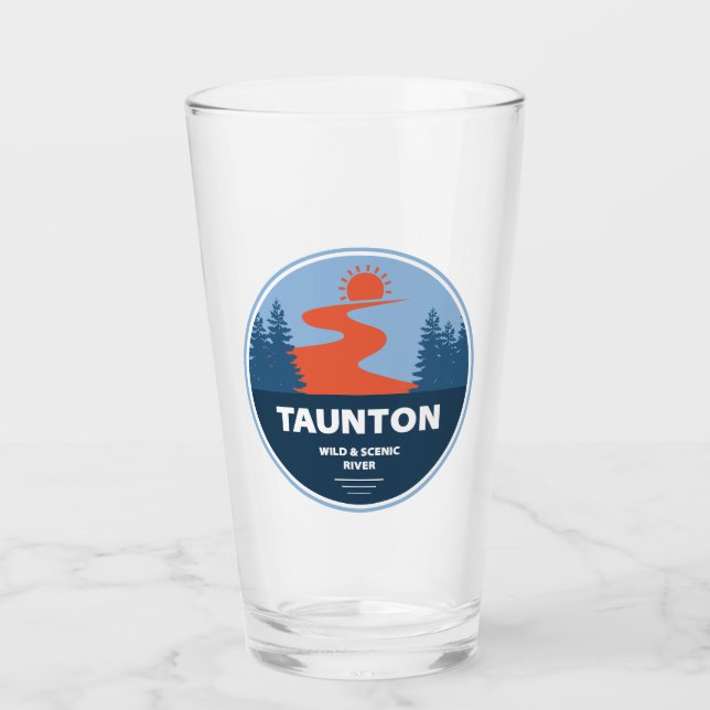 Copo De Pint Taunton Wild E Scenic River Massachusetts (Frente)