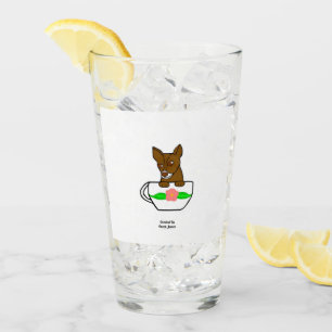 Copo De Pint Teacup Chihuahua Glass Tumbler