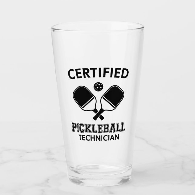 Copo De Pint Técnico de Pickleball Certificado (Frente)